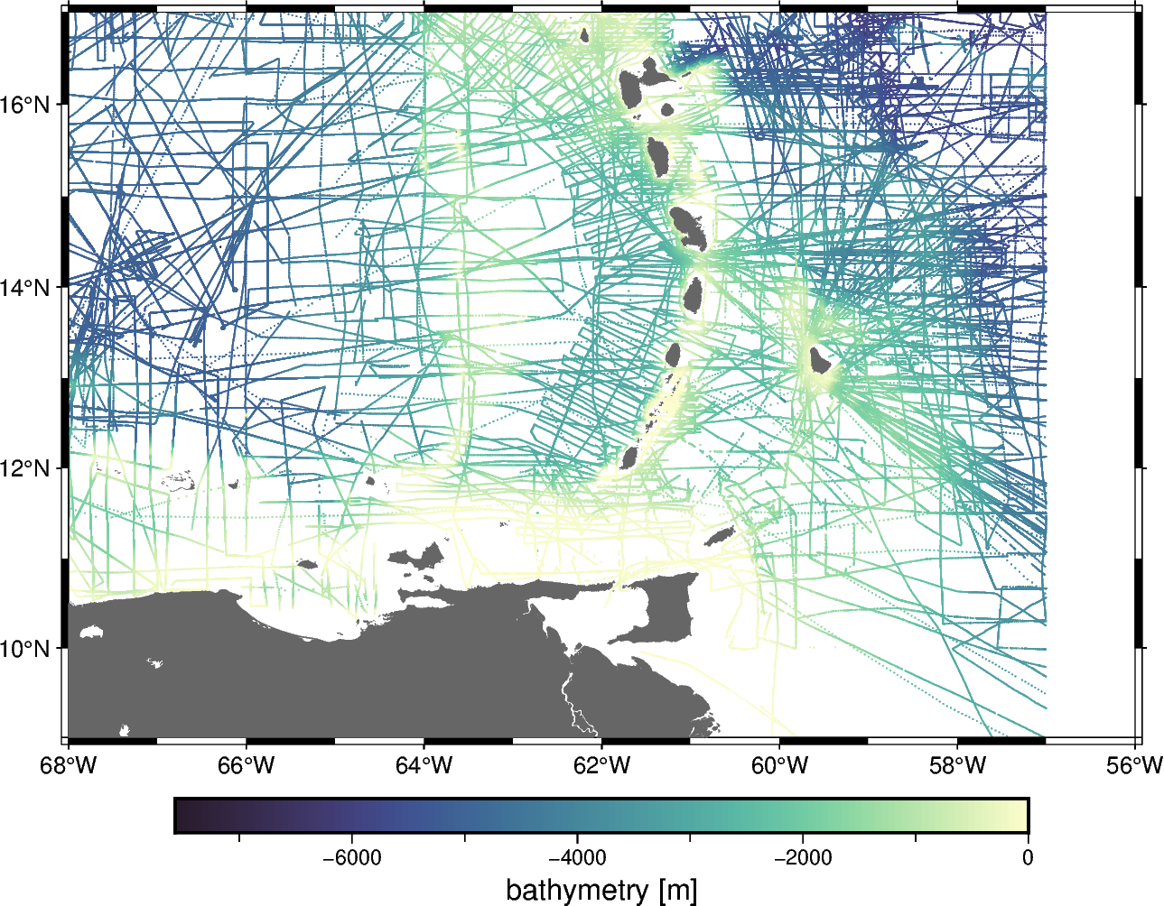 caribbean bathymetry