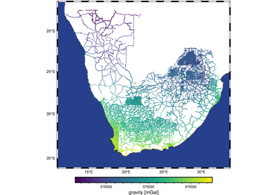 Gravity ground-based surveys of Southern Africa