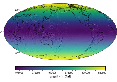 Gravity of the Earth at 10 arc-minute resolution