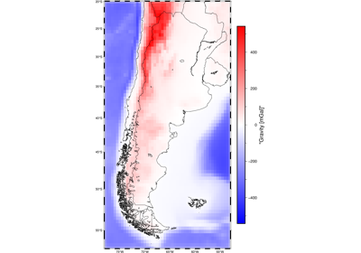 Layer of tesseroids