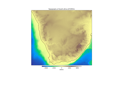 South Africa Topography